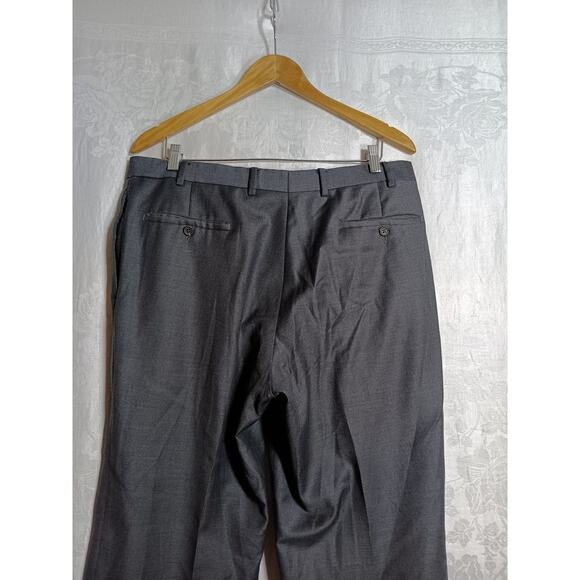 Ralph Lauren LRL Pants 36x29 Gray Wool Cashmere Pleated Cuffed Trousers - Picture 11 of 14